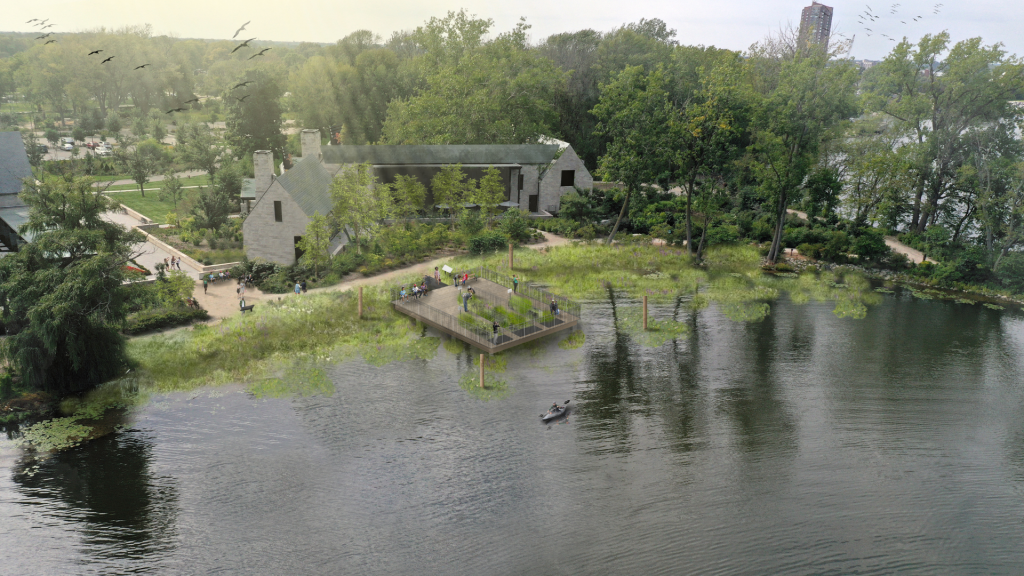 Rendering of the Boat House platform